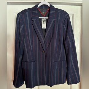 New with tags, Tommy Hilfiger, navy pinstripe dress jacket size 2xl